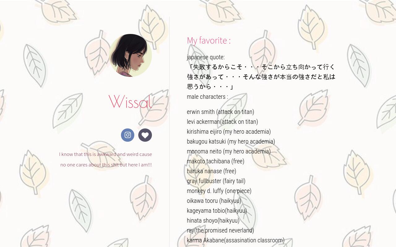 Carrd profile picture for @wissal